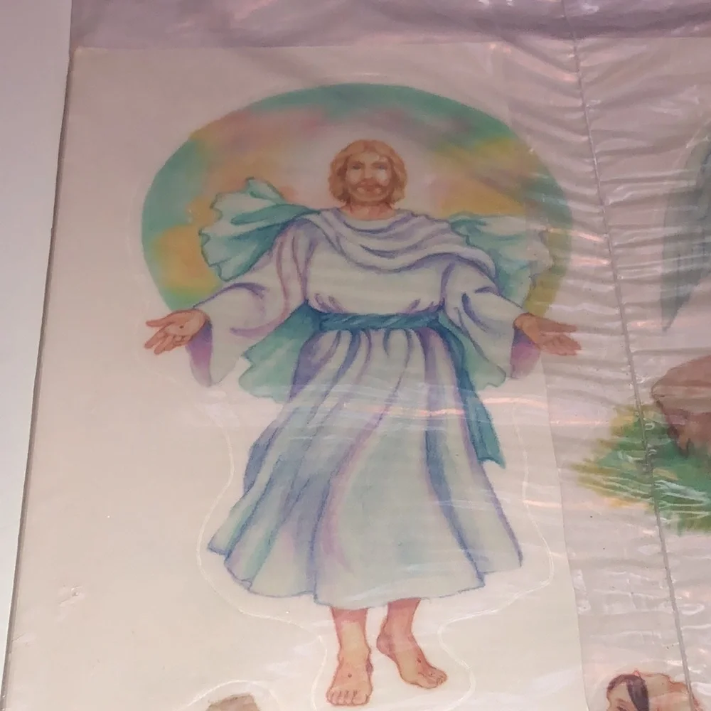 Window clings Easter Story Window Clings Vintage Current Resurrection Story